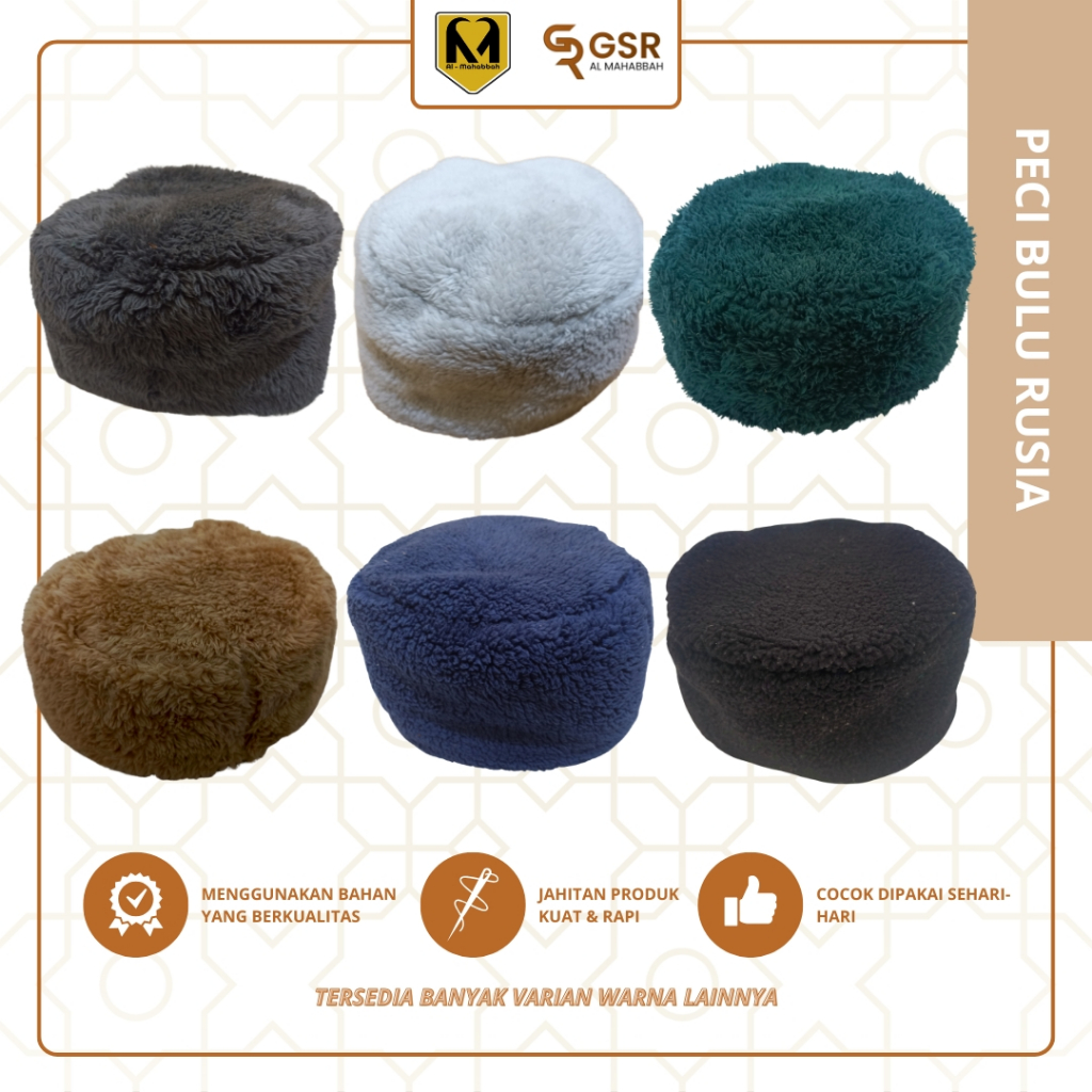 PEC SONGKOK KOPIAH KOPEAH KOPYAH BULU RUSIA MAIYAH CAK NUN