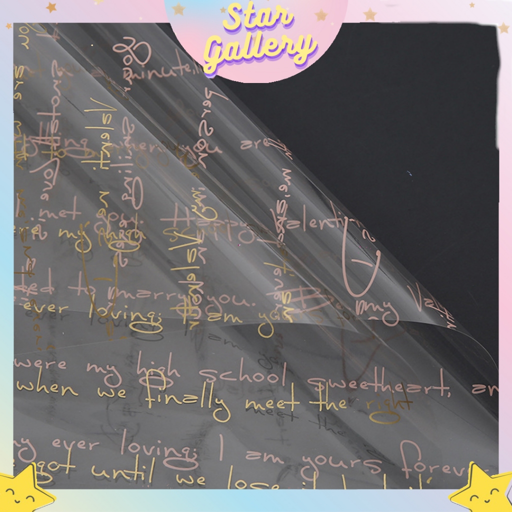 

Kertas Buket Bunga OPP Transparan Flower Wrapping Paper Cellophane KB6190