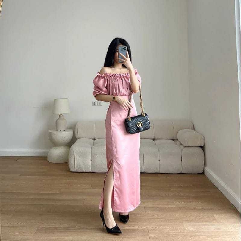 Nabila Dress/Dress kodangan Satin/Bridesmaid Satin Dress