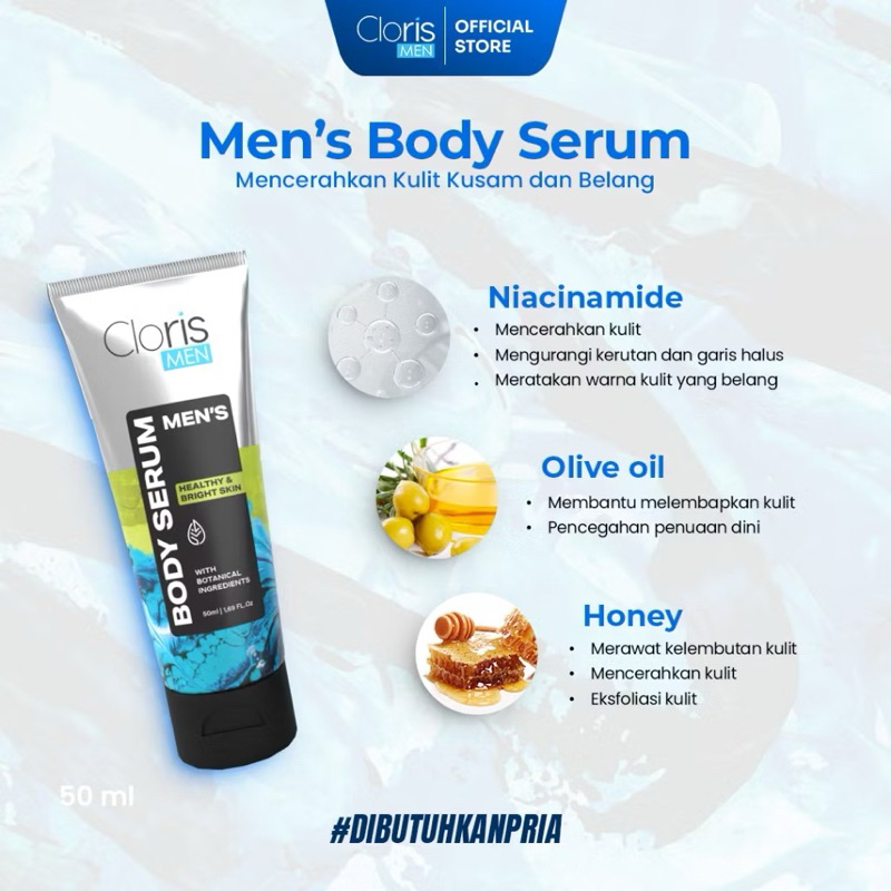 CLORISMEN Men's Body Serum - Lotion Khusus Pria