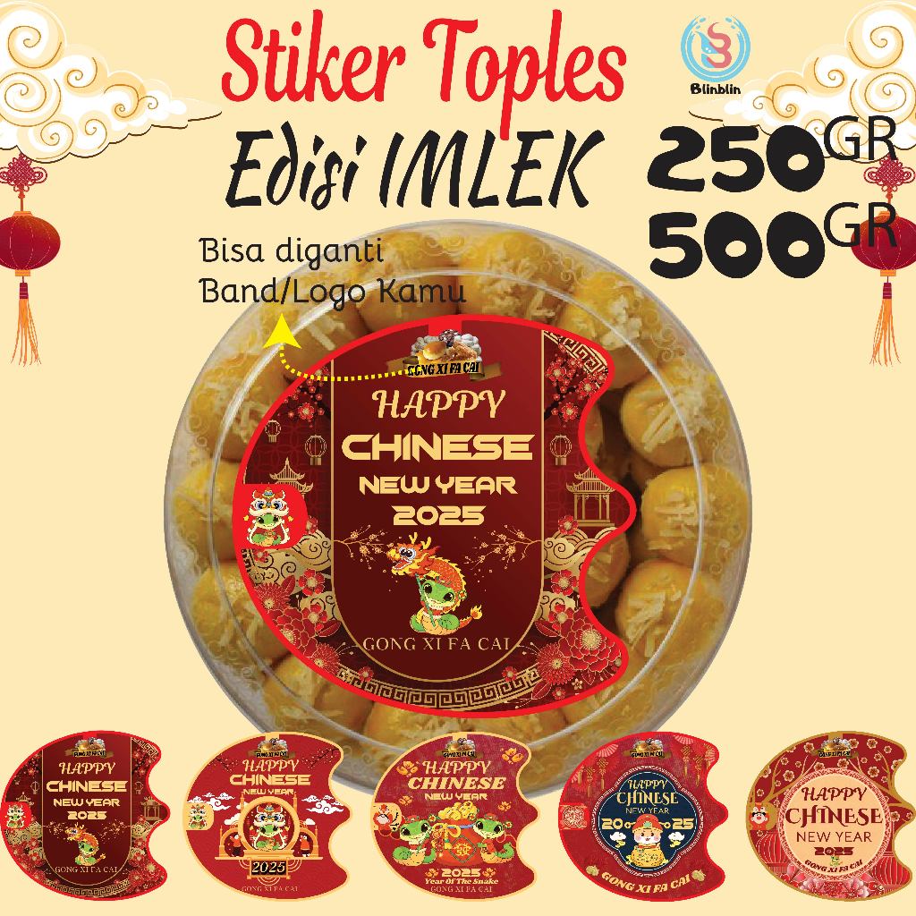 

Stiker Toples, Stiker Imlek Chinese New Year 2025, Stiker Ucapan, Stiker Nama Kemasan, Proses cepat