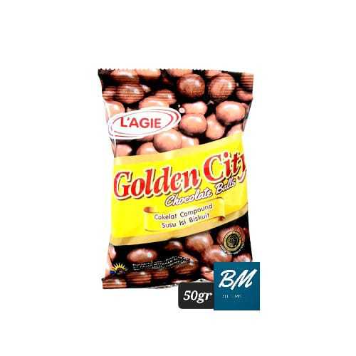 

Lagie Golden City Balls 50gr Chocolate Balls Bola Coklat