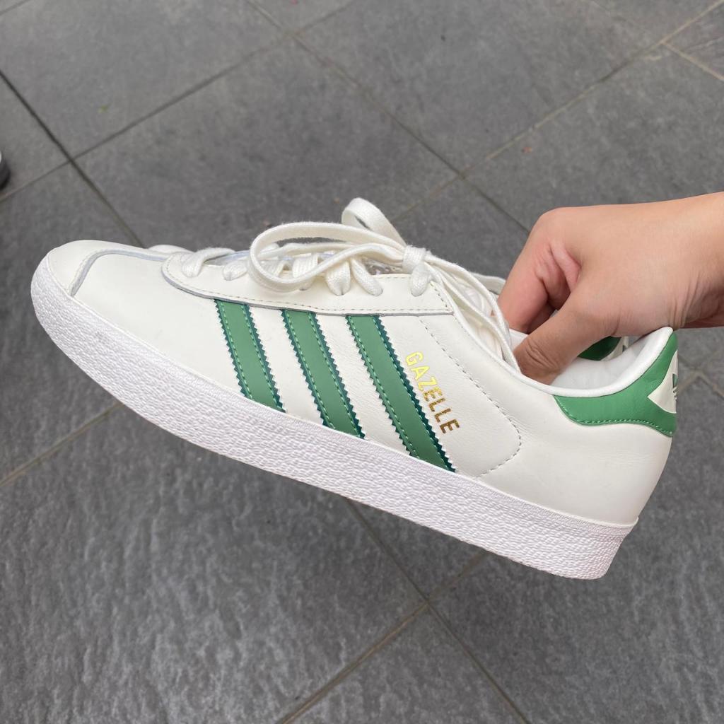 ADIDAS GAZELLE | OFF WHITE/GREEN