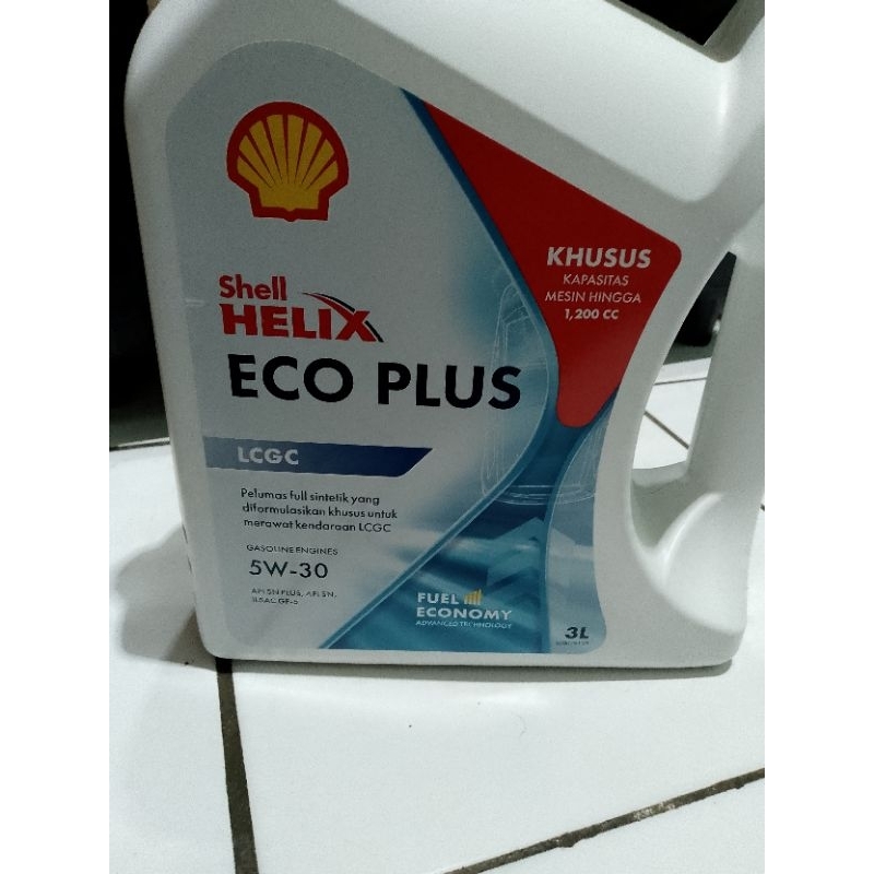 OLI SHEL HELIX ECO PLUS 5W- 30 OLI MOBIL LCGC.4LITER