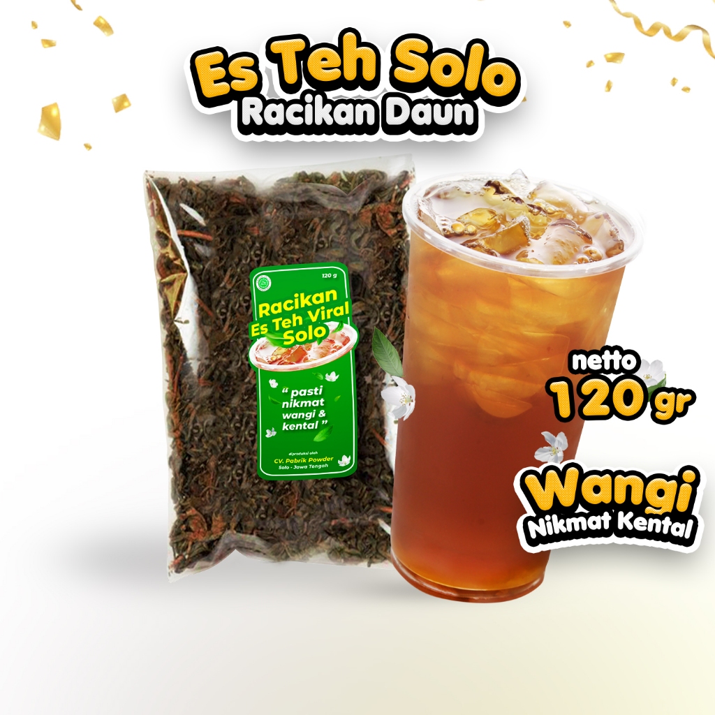 

Racikan Teh Asli Solo, Wangi Sepet Legi Kentel 120 gram