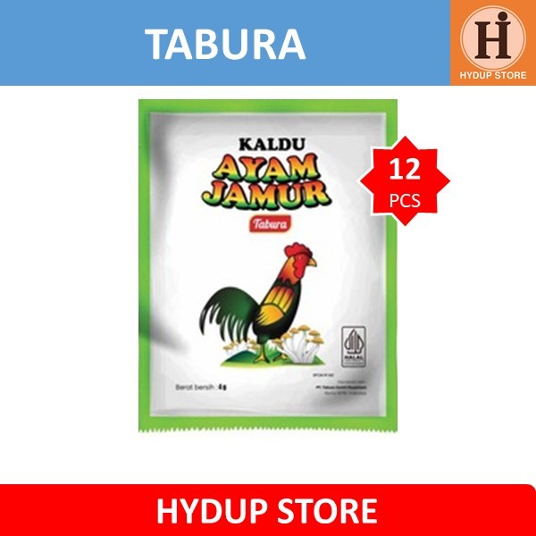 

Tabura Kaldu Bubuk Ayam Jamur Renceng isi 12 Pcs kemasan 4 Gram