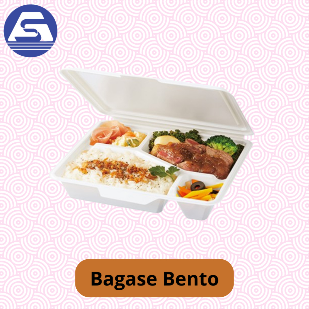 Bagasse Lunch Box / Bagasse Bento Box Sekat