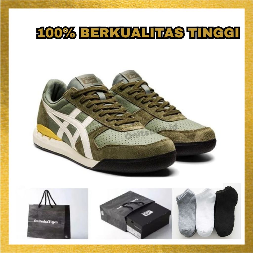 ONITSUKA TIGER -  Sepatu ONITSUKA TIGER ULTIMATE 81 EX Green /Army /LEATHER
