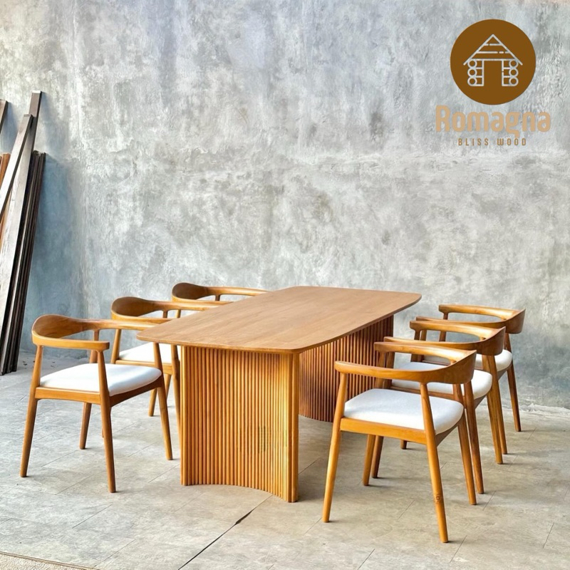 set meja makan kayu jati meja makan minimalis meja makan 6 kusi meja kursi cafe meja salur kursi her