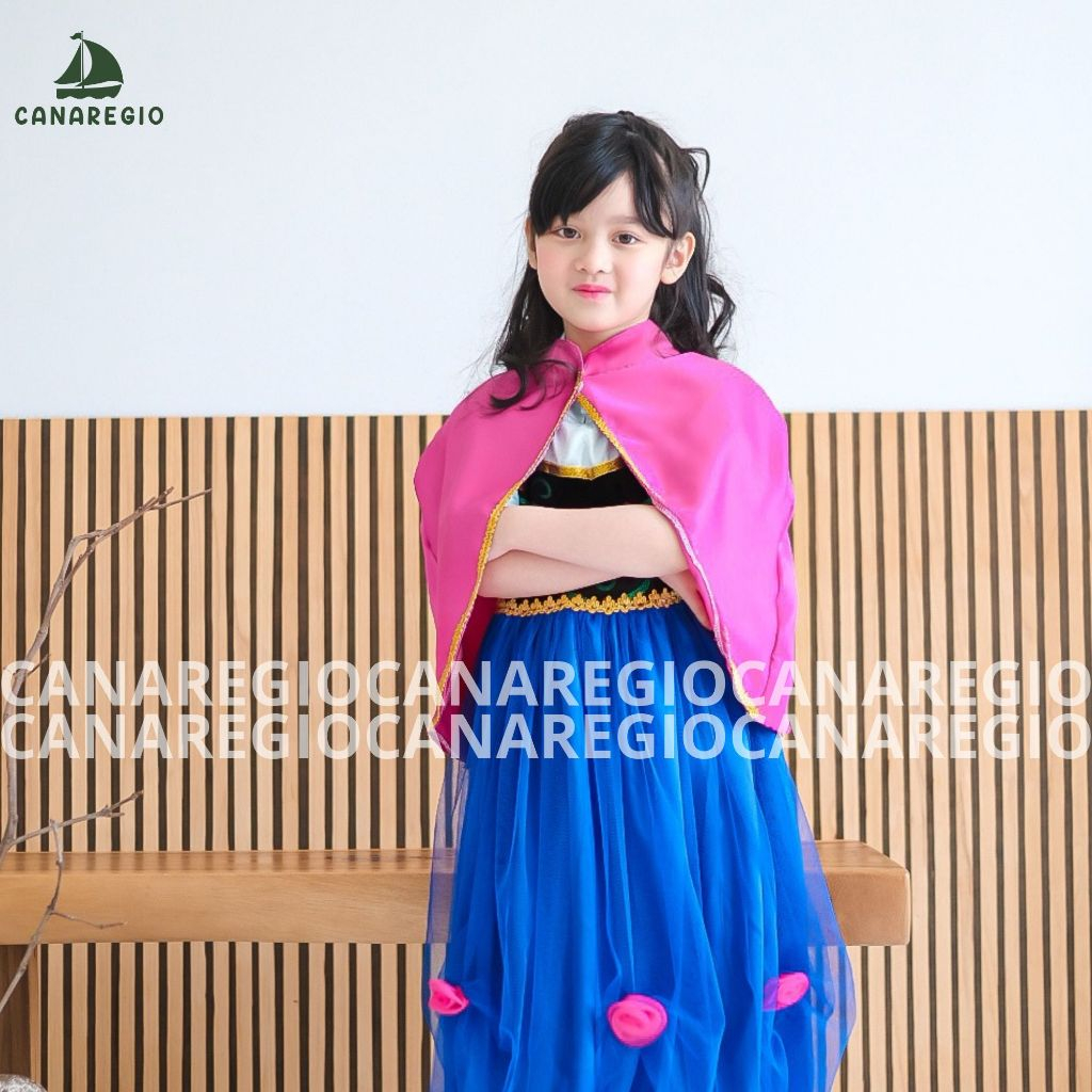 ANNA FROZEN DISNEY ANNA KOSTUM ANNA ANAK