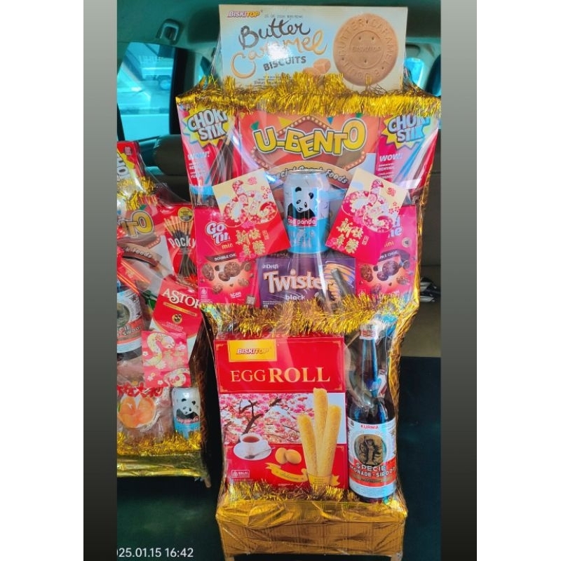 

PARCEL IMLEK SNACKS SIRUP HAMPERS CNY Cemilan Snack Imlek Chinese New year Gift Set Kado