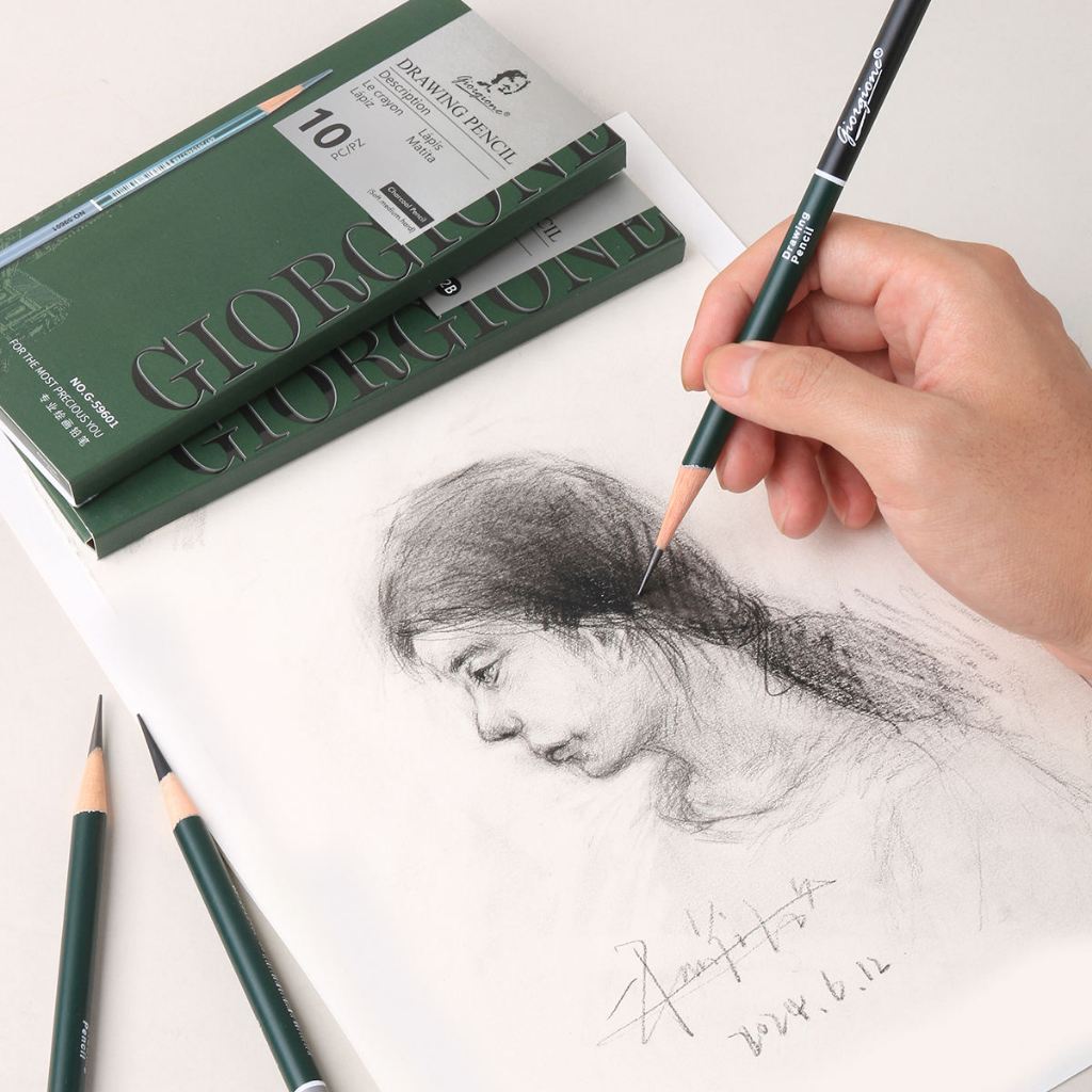 

Giorgione Charcoal Pencil Set 10 pcs G-59601 / Pensil Charcoal / Pensil Arang / Pensil Lukis