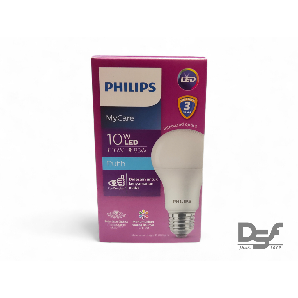 Lampu Bohlam LED Philips 10 watt / Lampu LED 10w Philips MyCare