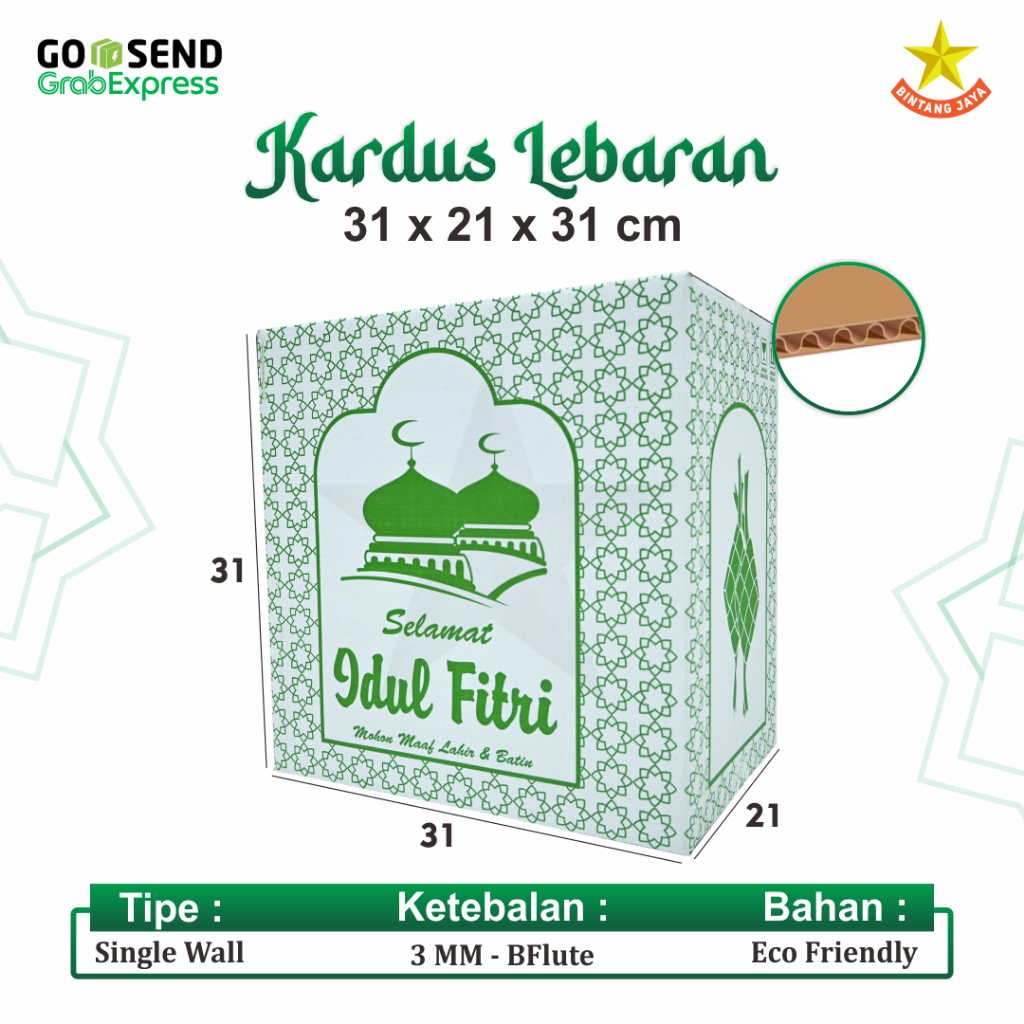 

Kardus Parcel Putih 31 x 21 x 31 cm/Box Idul Fitri/Parcel Sembako/Bingkisan Ramadan (Kardus Parcel Putih 31 x 21 x 31 cm)
