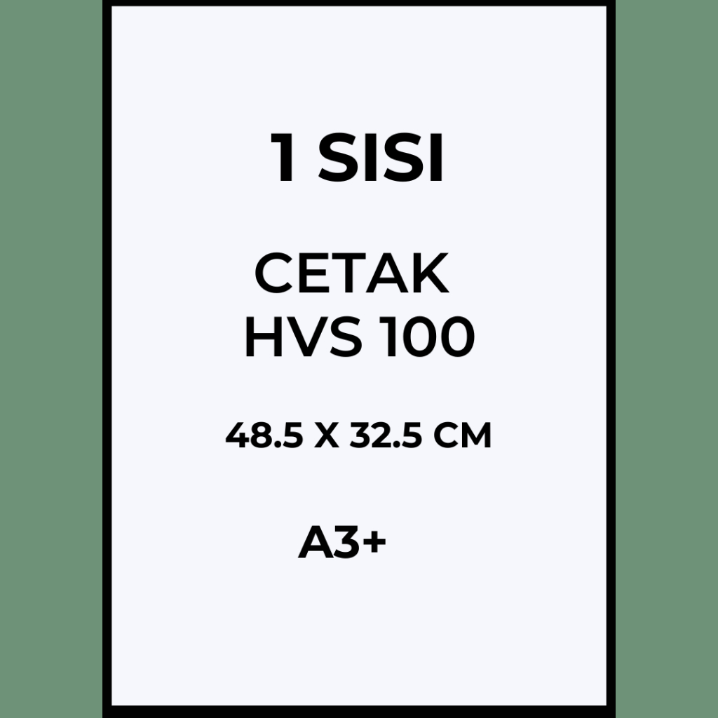 

[1 SISI 100gsm] CETAK HVS 100 A3+ MURAH SKRIPSI TA