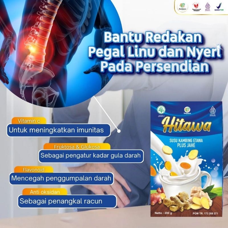 

HITAWA Susu kambing 200gr plus Jahe Kunyit Temulawak Aman bagi penderita Diabetes