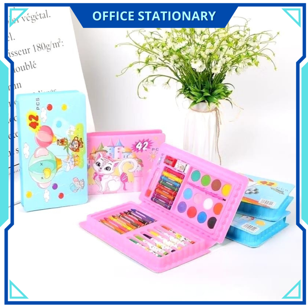 

OFS Crayon Pensil Warna ART SET Anak Pensil Warna Crayon ISI (42 Pcs)