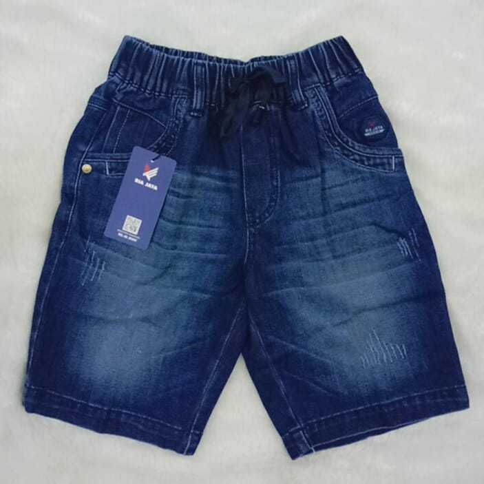 Ria Jaya Kids Celana Pendek Anak Laki-Laki Ria Jaya Bahan Jeans Street Bordir Kincup Rhkj 014