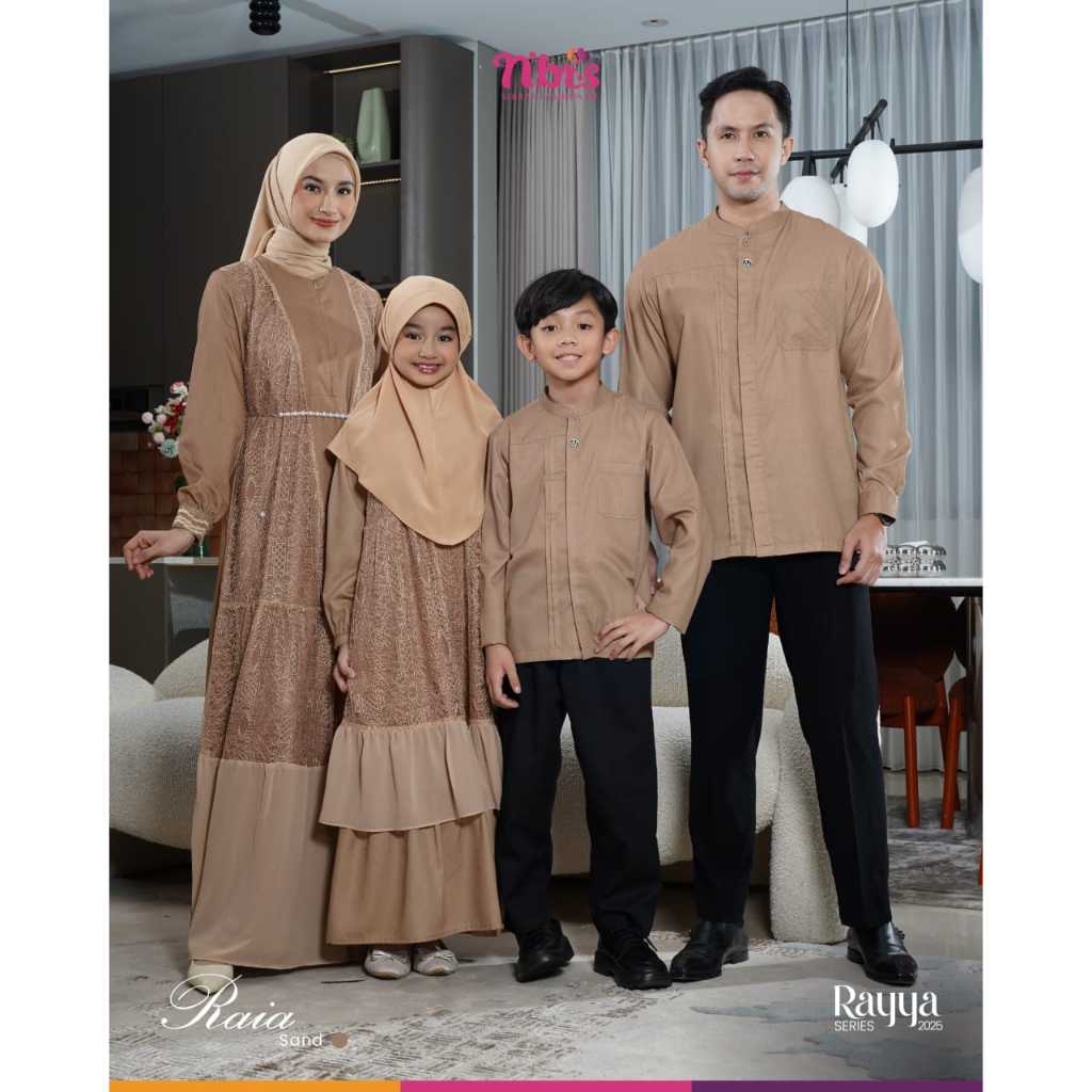 SARIMBIT NIBRAS 2025 RAIA SAND SERAGAM KELUARGA FAMILY SERIES GAMIS IBU ANAK GIRL DRESS BAJU BUSANA 