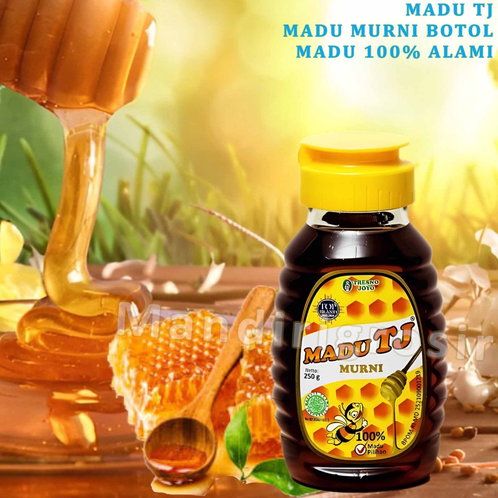 

Madu Murni Kemasan Botol * Madu Tj * Madu 100% Alami * 250gr