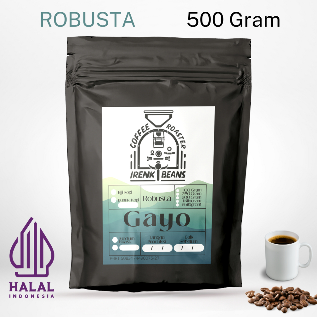 

Kopi Robusta Gayo 500g Biji Bubuk