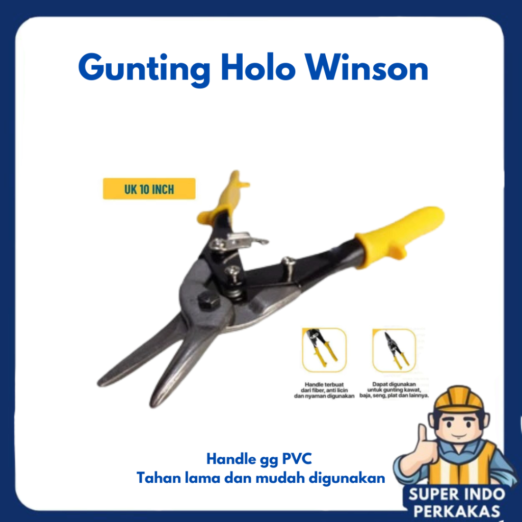Gunting Holo Winson termurah / Gunting Seng Holo / gunting baja ringan / gunting besi holo