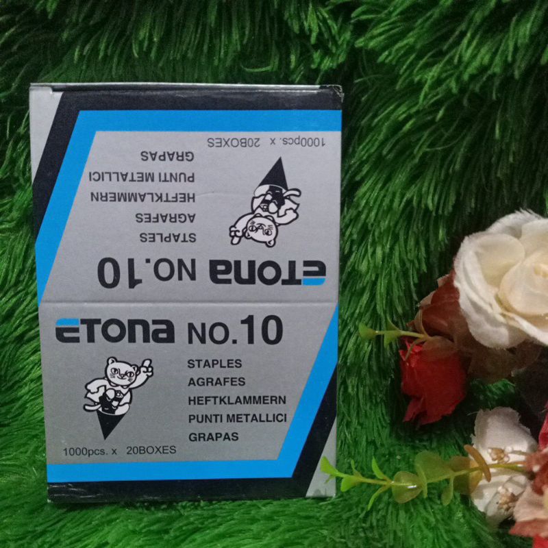 

isi Staples etona no. 10 per dos isi 20 kotak murah