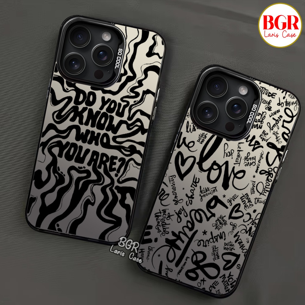 Case All Type Oppo Grafiti Aesthe Premium Matte Hard Casing Case IMD Hologram Bisa cod