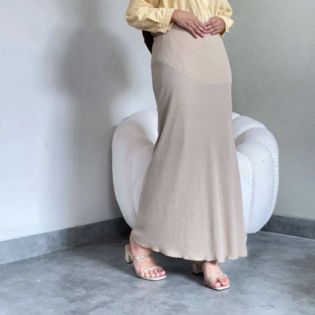 Rok Tifani - Yejin Skirt  Rok Mermaid Knit Rok Kerja Casual Model Duyung