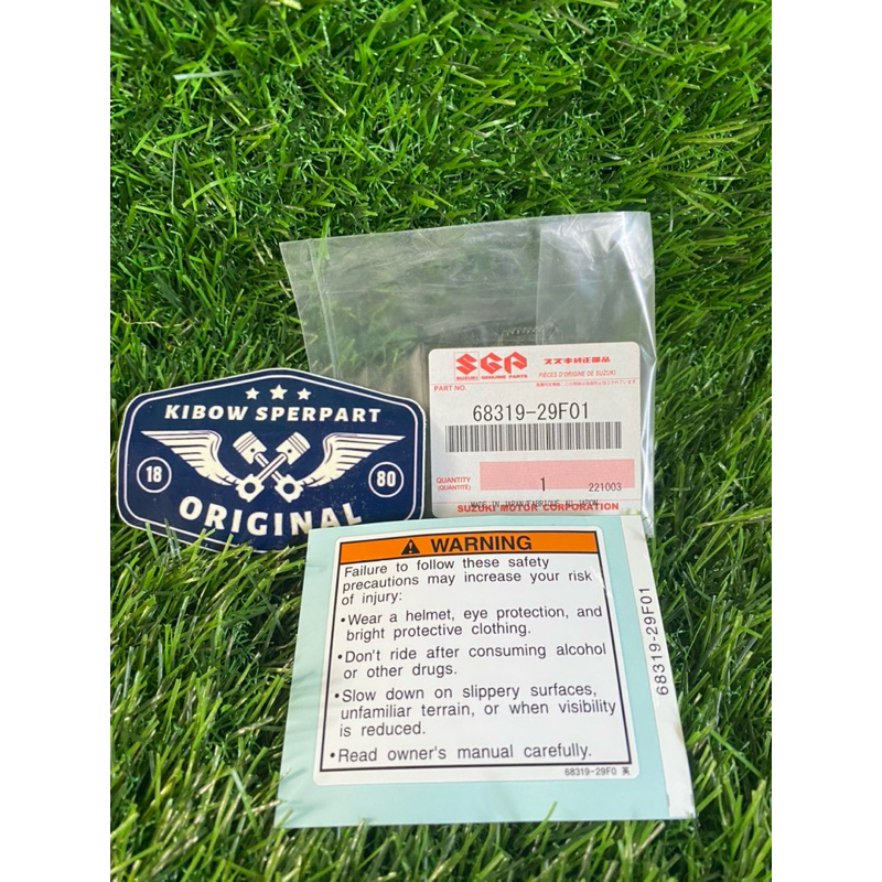 stiker sticker label warning peringatan all motor suzuki ORIGINAL SGP