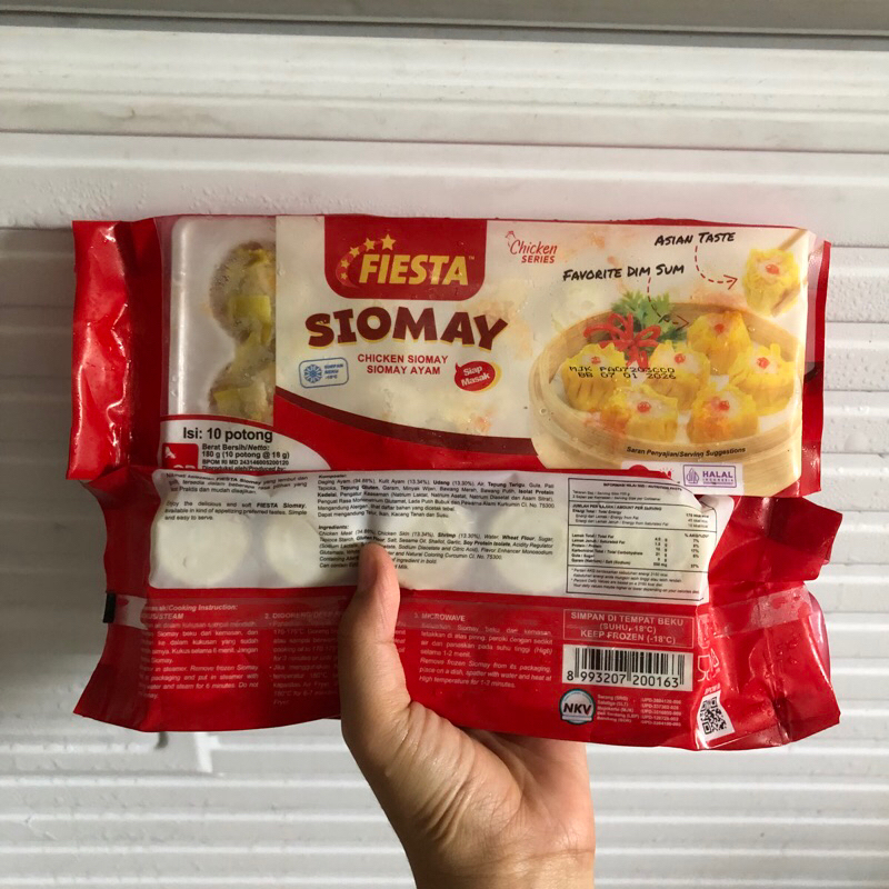 

Fiesta Siomay Ayam 180gr 10pcs