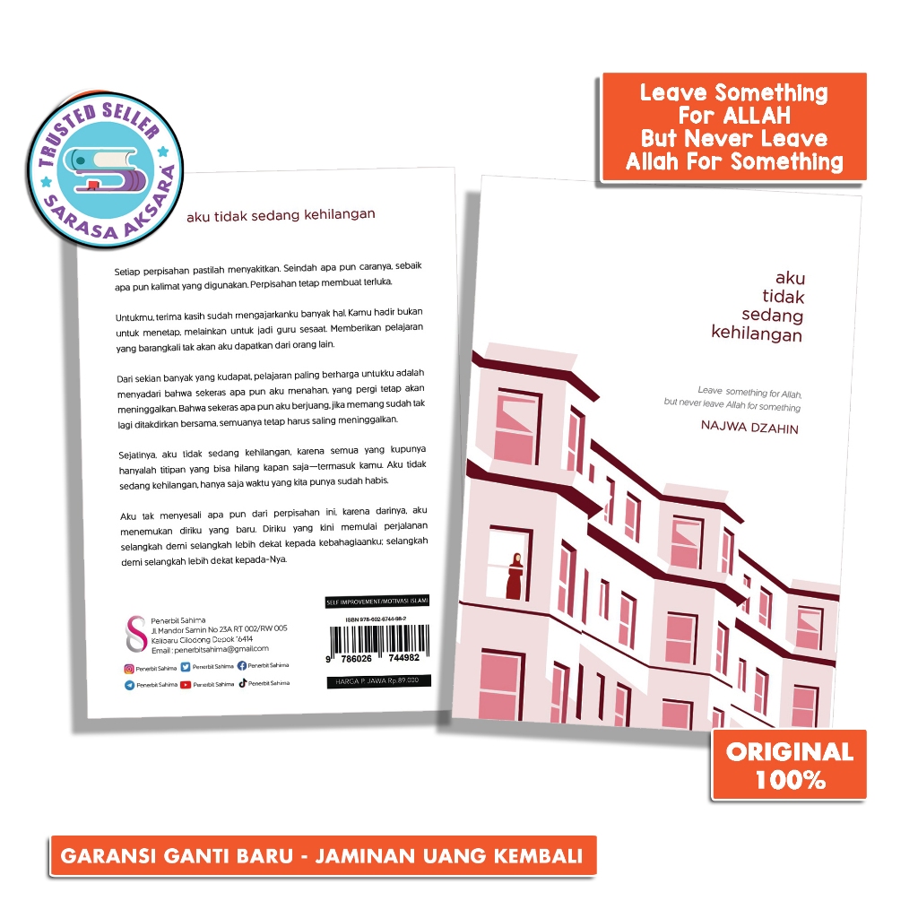 Buku Motivasi Islam - Aku Tidak Sedang Kehilangan By Najwa Dzahin