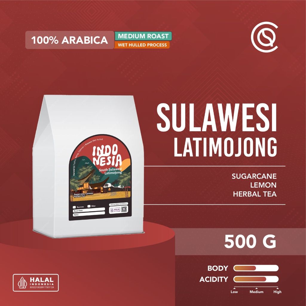

COFFEEHQ SOUTH SULAWESI LAtimojong Wett Hulled Espresso 500gr