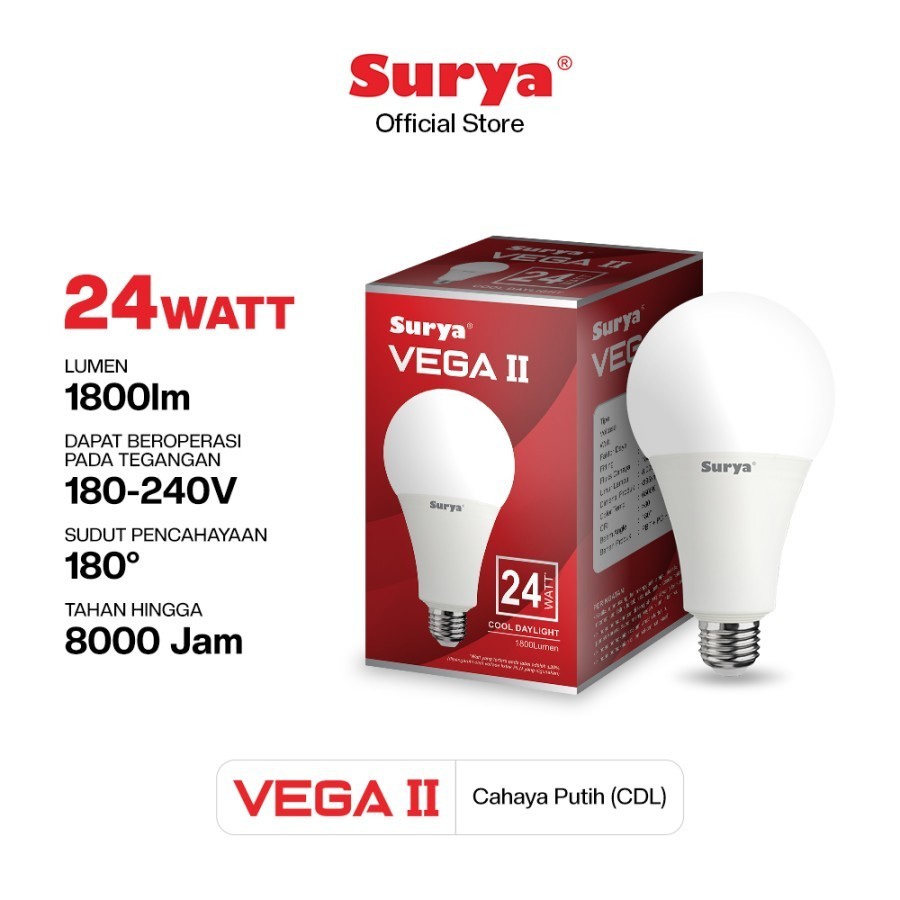 LAMPU LED SURYA NEW VEGA  / SURYA VEGA II / SURYA CAPTIVA