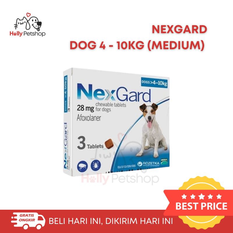 NEXGARD ANJING S M L XL - 1 Tablet OBAT KUTU ANJING