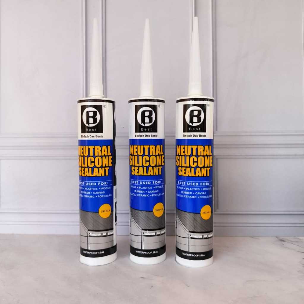 Lem Kaca Aquarium botol Best Neutral Netral Lem Silicone Sealant Silikon Silent Silen Akuarium Warna