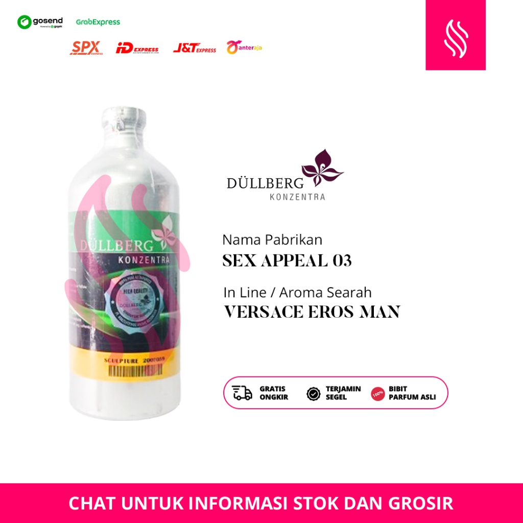 JUAL BIBIT PARFUM ASLI - DULLBERG - SEX APPEAL 03 - REPACK - SUMBARA PARFUM
