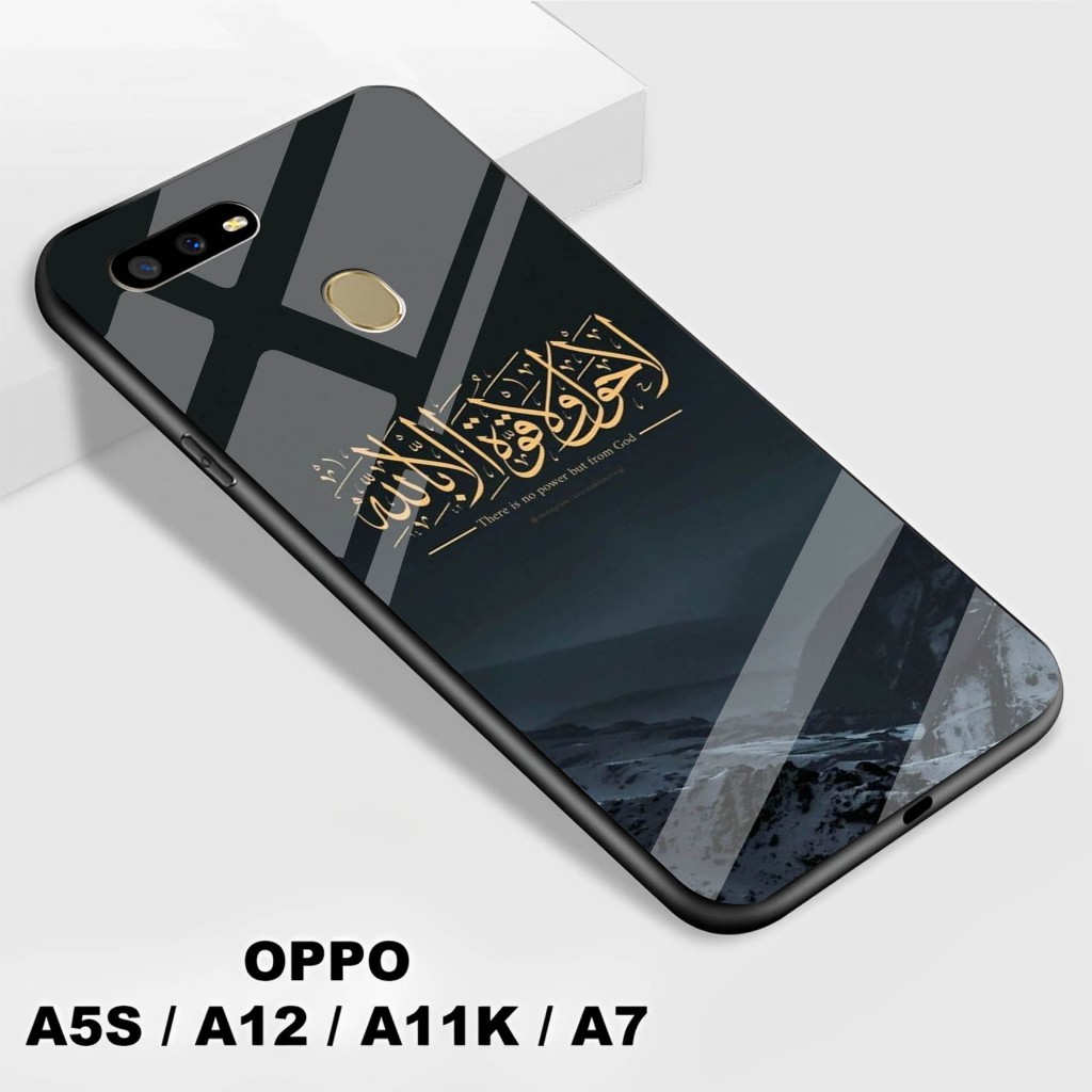 Softcase Kaca Kilau Oppo A5S / A12 / A7 / A11K - Softcase Kaca   Oppo A5S / A12 / A7 / A11K - Softca