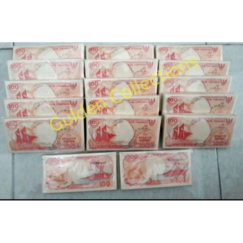 1 Gepok 100 rupiah pinisi 1992