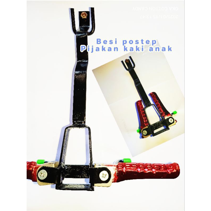 Postep Besi Pijakan Kaki Anak Flexible lipat Motor Matic