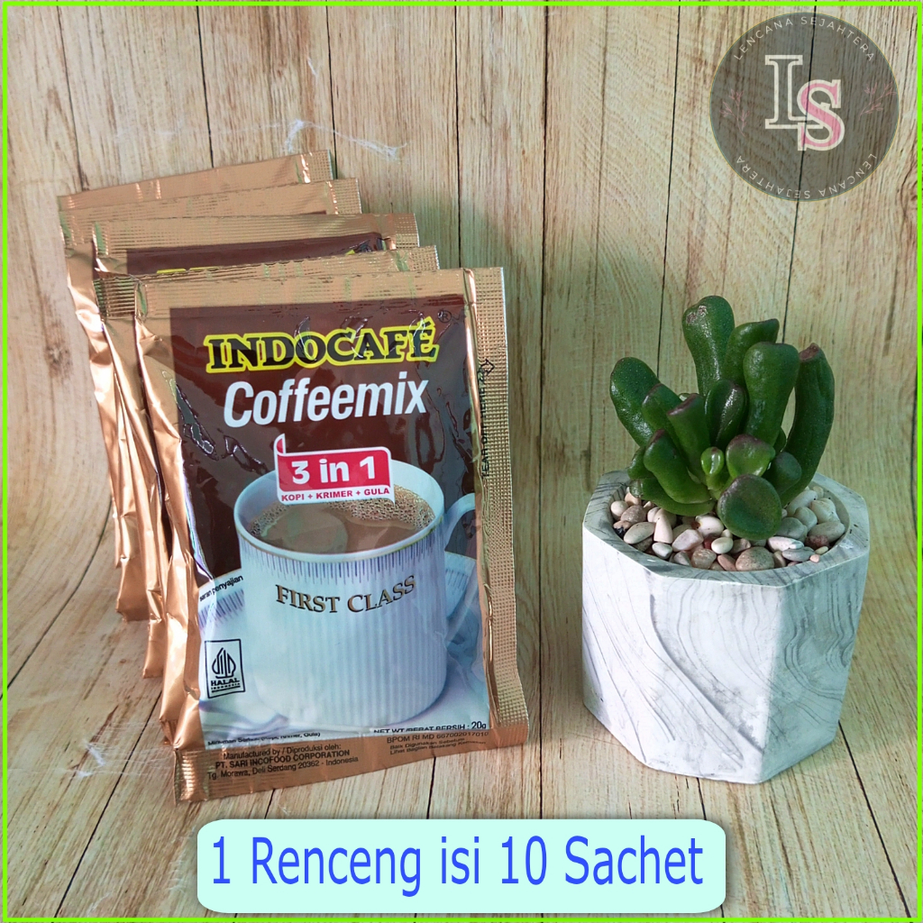 

PROMO!! Kopi INDOCAFE Coffeemix 3in1 (20gram) 1 Renceng isi 10 Sachet