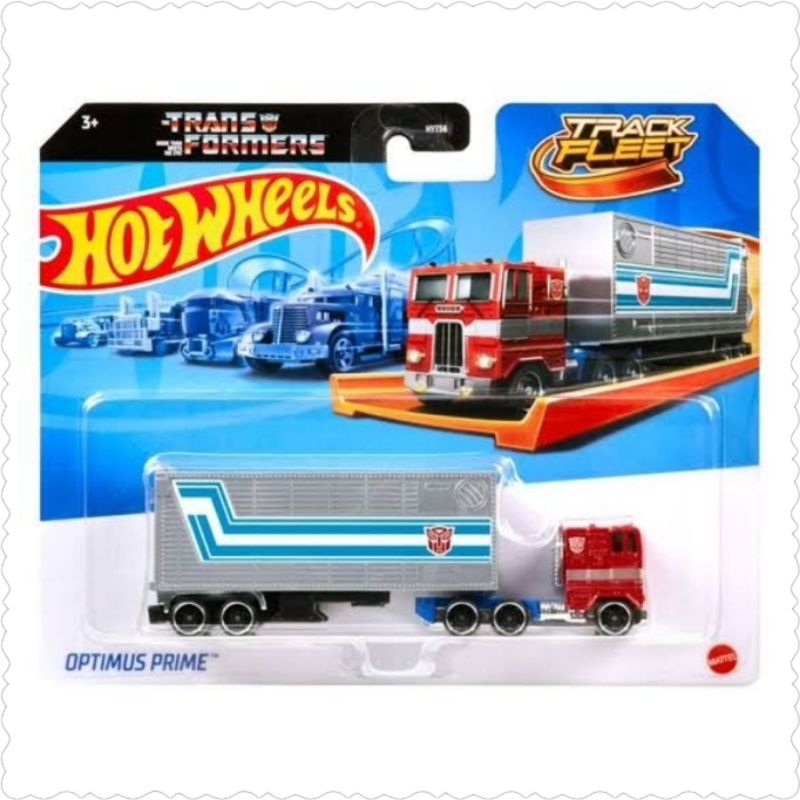 HOT WHEELS TRANSFORMERS OPTIMUS PRIME TRACK FLEET TRUCK