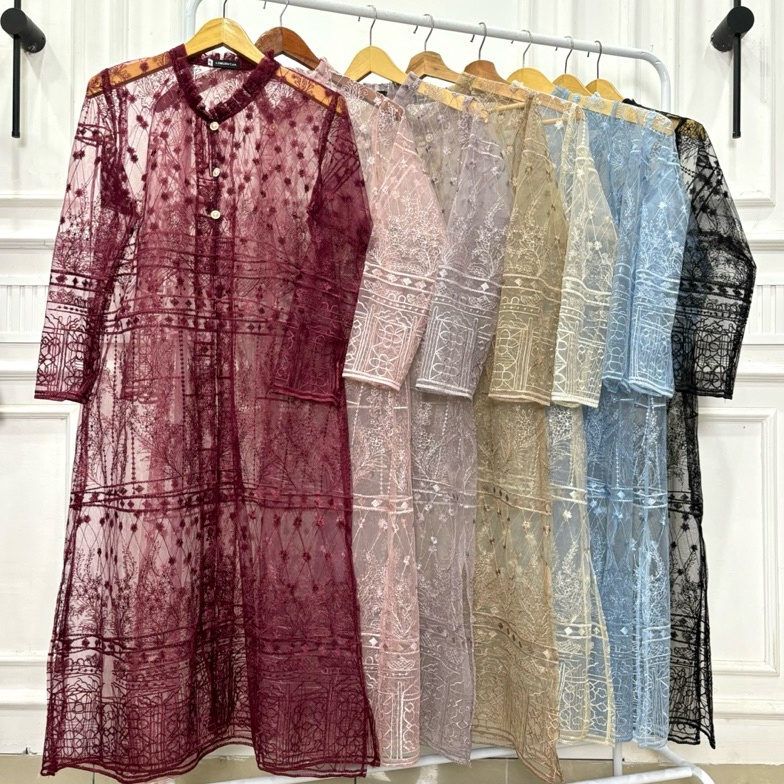 Super deal GAIA Outer Brukat Kondangan Wanita Tile Sapto Panjang