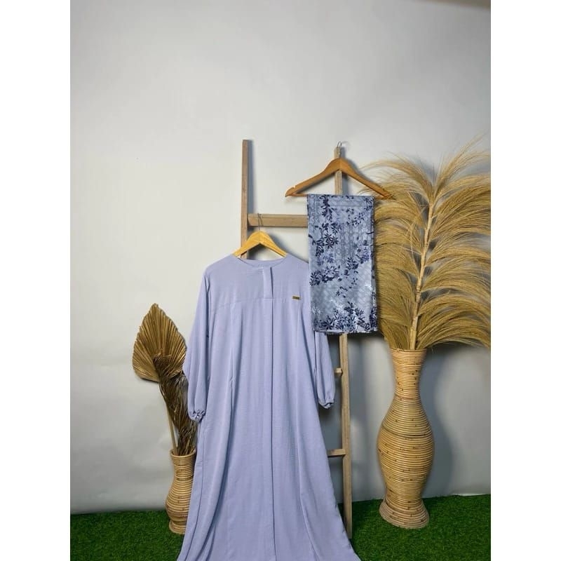 Gamis Zira Warna Abu Muda