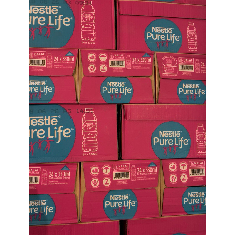 

Nestle pure life 330 ml isi 24 botol