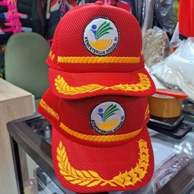 Topi kemensos hadir topi jaring kemensos hadir topi kerja kemensos hadir topi seragam kemensos hadir