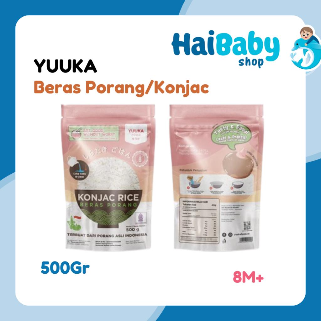 

Yuuka Food Beras Porang/ Konjac/ Rendah Kalori/ Rendah Gula/ Tahan Lapar 500GR