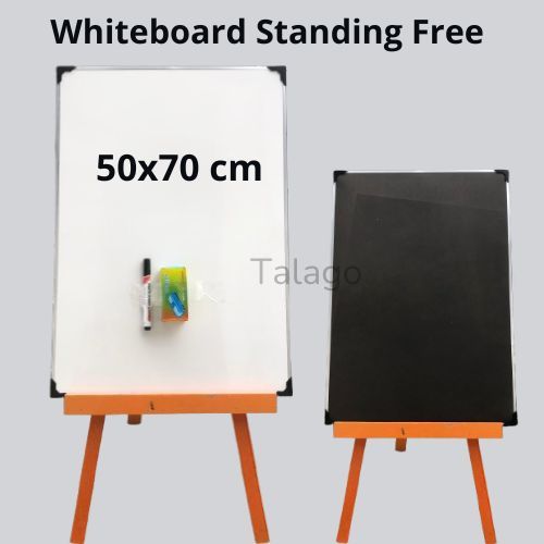 

Papan Tulis Whiteboard Standing 50x70 cm Gratis Spidol Penghapus