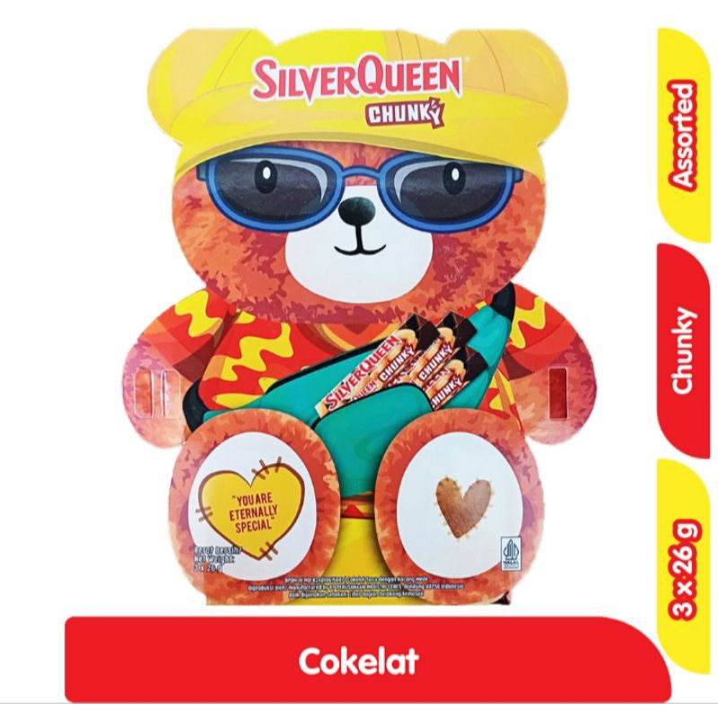 

SILVERQUEEN CHUNKY BEAR CHOCOLATE 3X30g