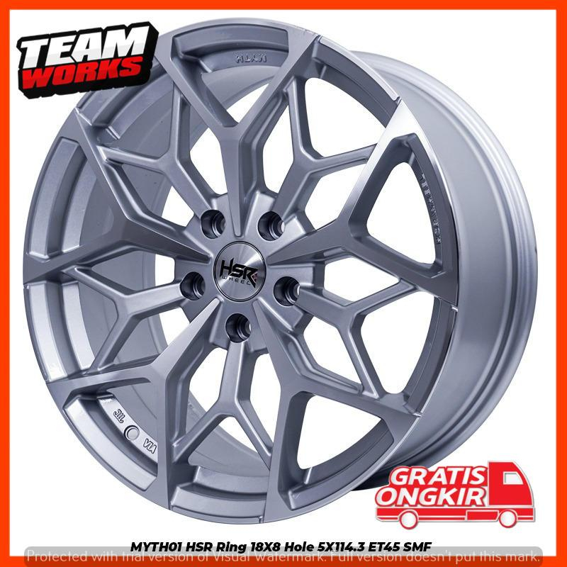 VELG MOBIL RING18 TAMPILAN MEWAH UNTUK INNOVA XTRAIL CRV MAZDA HRV HSR MYTH01 SILVER PALK R18